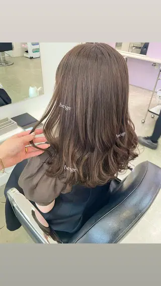 セミロング カラー Parve Mix /頓宮 稚愛🤍のヘアスタイル