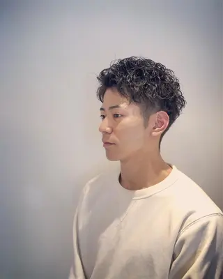 パーマ メンズ すみとも るなのヘアスタイル