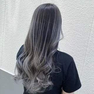 セミロング 若山 敦のヘアスタイル