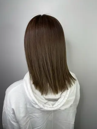 ミディアム カラー 髪質改善縮毛矯正 kosuke_IJKのヘアスタイル