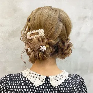 セミロング まつパ・ヘアセット ♡Chinami♡のマツエク・マツパデザイン