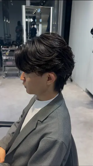 ショート パーマ 似合わせパーマ🔥 河浪 大智のヘアスタイル