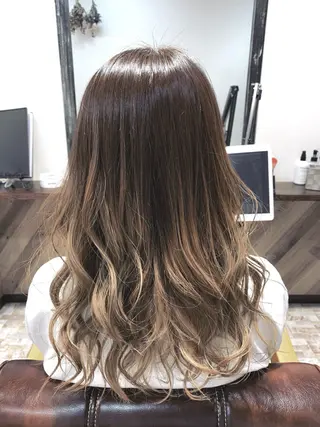 ロング カラー 神野 洸都のヘアスタイル