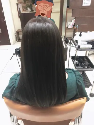 セミロング カラー 森田 一輝のヘアスタイル