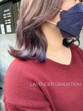 セミロング カラー clomus所属・YUKA艶髪 🌸寛ぎ部屋のヘアスタイル