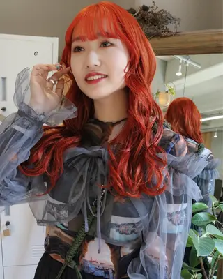 セミロング カラー 松村 澪里のヘアスタイル