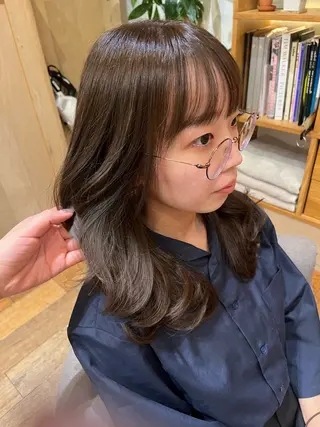 セミロング カラー 暖色カラー/似合わせ カット/名古屋/辻のヘアスタイル