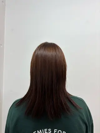 ミディアム カラー みぞぐち じゅりのヘアスタイル