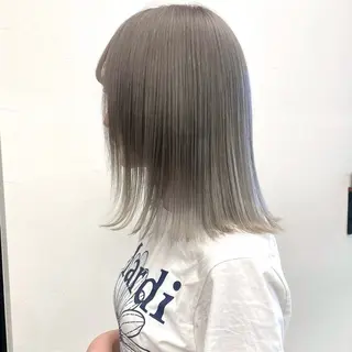 セミロング 🌙ボブ特化×透明感 カラー リナ🌙のヘアスタイル