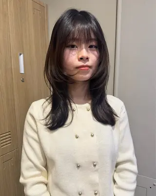 ロング カラー 透明感×レイヤーカッ ト🌼kiraraのヘアスタイル