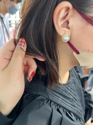 ミディアム カラー ヘアアレンジ letterby novel はるみのヘアスタイル