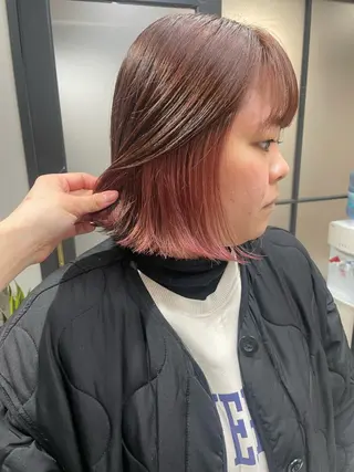 ミディアム 🌸インナーカラー 🌸藤井春華のヘアスタイル