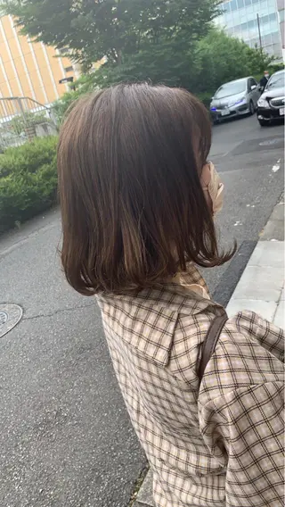 ミディアム カラー 縮毛矯正・髪質改善 鈴木悠太/当日OK✨のヘアスタイル