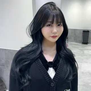 ロング GO TODAY 原宿Verno店所属・韓国風レイヤー/顔周 り×透明感/きょうのヘアスタイル