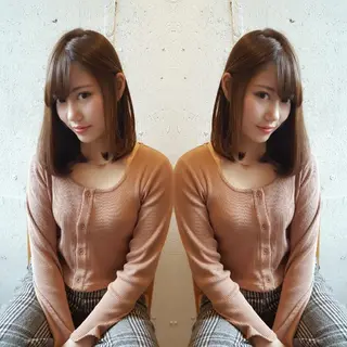 ミディアム あらき ちさとのヘアスタイル