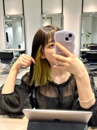 ミディアム F.所属・miku 🍑髪質改善サロンのヘアスタイル