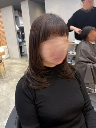 ミディアム Ella所属・nana【艶髪】/ レイヤー/縮毛矯正のヘアスタイル