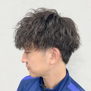 ミディアム カラー パーマ メンズ 🔥メンズ特化🔥 藍斗のヘアスタイル