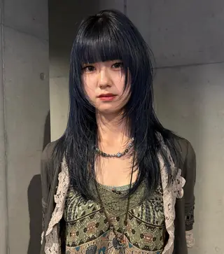 ロング だいち/ハイトーン/ デザインカラーのヘアスタイル