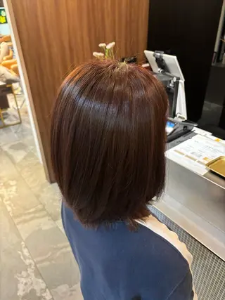 ミディアム 傷めない白髪ぼかし/ ワタナベユウマのヘアスタイル