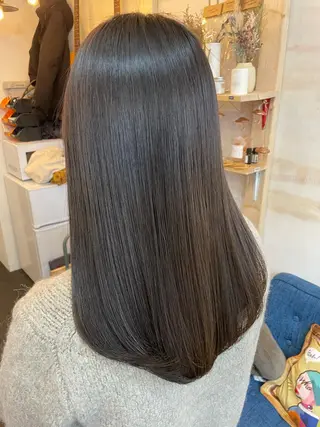 セミロング カラー SUN GLOW  サングロウ所属・水素トリートメント／ 髪質改善/ナカノメのヘアスタイル