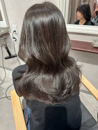 カラー 🩵透明感カラー／ 銀座／mayu🩵のヘアスタイル