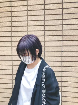 ショート カラー ブリーチ/美髪矯正 垢抜けヘア/そらのヘアスタイル