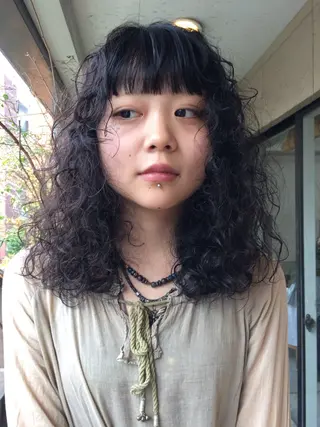 パーマ SALOWIN原宿iori店 1F所属・ﾃﾞｻﾞｲﾝｶﾗｰ /ﾕｳﾀﾏﾝ👽のヘアスタイル