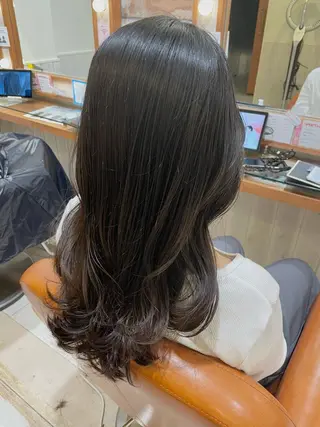 ロング パーマ 清水　ちひろ ✄トップスタイリストのヘアスタイル