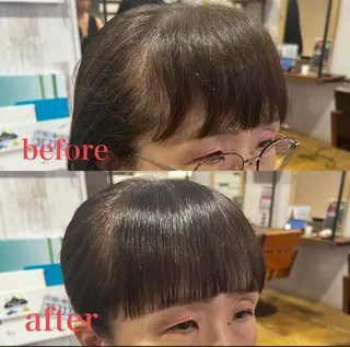 パーマ 【前髪クロスパーマ】 武笠　祥子のヘアスタイル