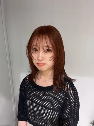 ミディアム カラー -さたけ たつき-のヘアスタイル