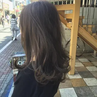 セミロング カラー 嶋田 直美のヘアスタイル