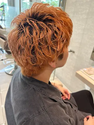 パーマ メンズ モデルさん募集‼️ スズキショウタのヘアスタイル
