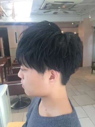 ショート パーマ ヘアアレンジ メンズ メンズパーマの巨匠 鈴木純のヘアスタイル