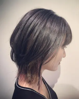 ミディアム カラー 染野 匠のヘアスタイル