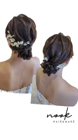 ヘアアレンジ hair&make nookのヘアスタイル