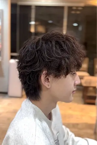 ショート パーマ メンズ 💥横浜メンズパーマ 💥ルキのヘアスタイル