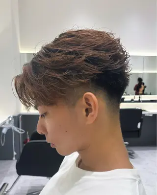 パーマ メンズ 常原 悠希のヘアスタイル