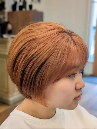 ショート カラー 根岸 進のヘアスタイル