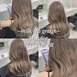 セミロング カラー 🌿透明感赤み消し Keishin🌿のヘアスタイル