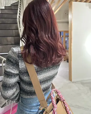 セミロング カラー 🌬️attrait 髪質改善/個室サロンのヘアスタイル