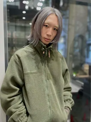 ミディアム カラー SALOWIN所属・ブリーチ✍️ ボブ✨レイヤーのヘアスタイル