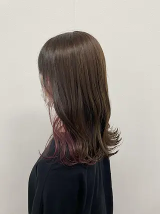 ロング カラー ヘアアレンジ 酸性縮毛矯正🧴韓国 レイヤー/髪質改善のヘアスタイル