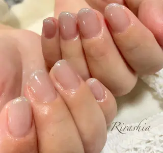 ネイル うる艶♡透明感ネイル Rirashiaのネイルデザイン