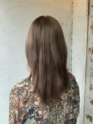 セミロング 似合わせカラー🫶 小川千波のヘアスタイル