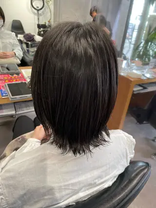 ミディアム インナーカラー/艶髪 カラー/karinのヘアスタイル