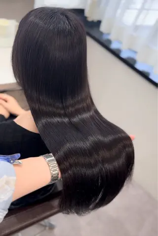 ロング 髪質改善×縮毛矯正 Core 片山健太のヘアスタイル