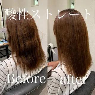 セミロング 【酸性ストレート】 宮下和明のヘアスタイル