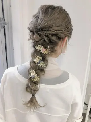 ロング ヘアアレンジ カラー GiseL 博多 ジゼル　博多のヘアスタイル