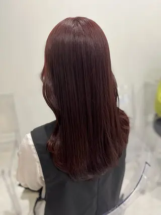 ロング カラー ガーリー♡女の子っぽ ヘア♡ピンクカラー♡のヘアスタイル